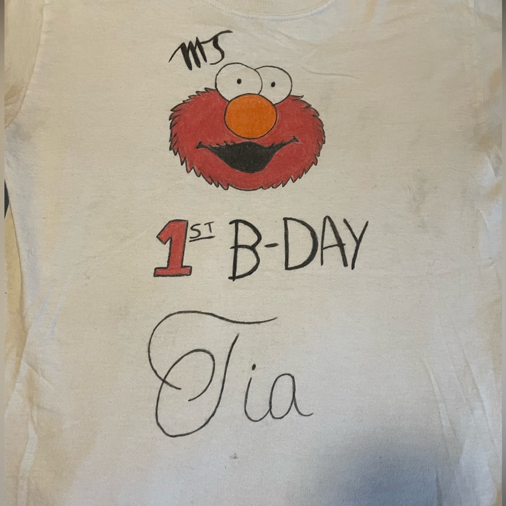 self made for nephews birthday two years ago elmo themed